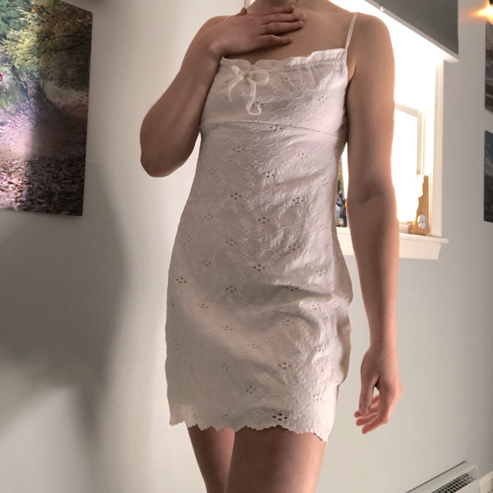 White sun dress